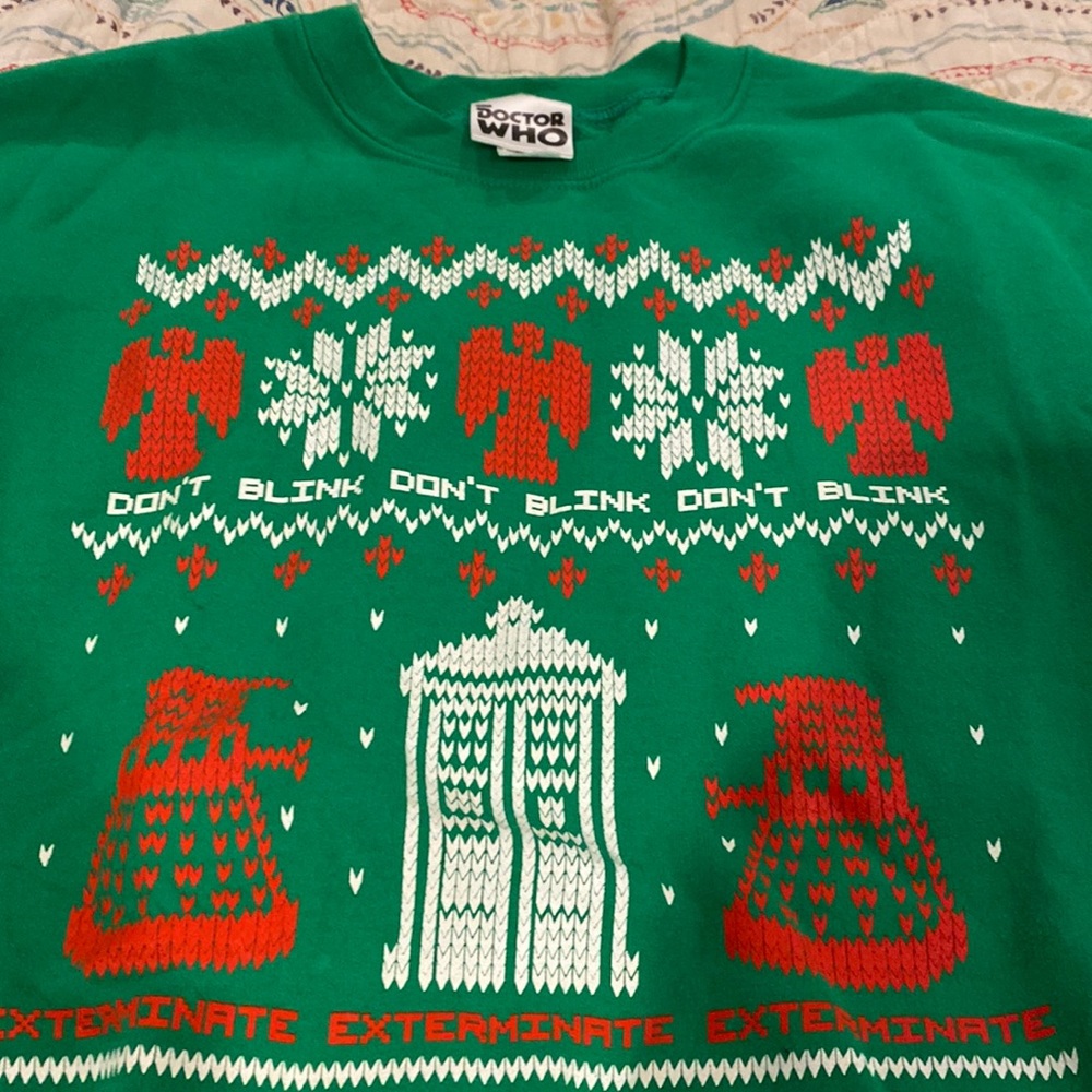 Dr Who Christmas sweatshirt